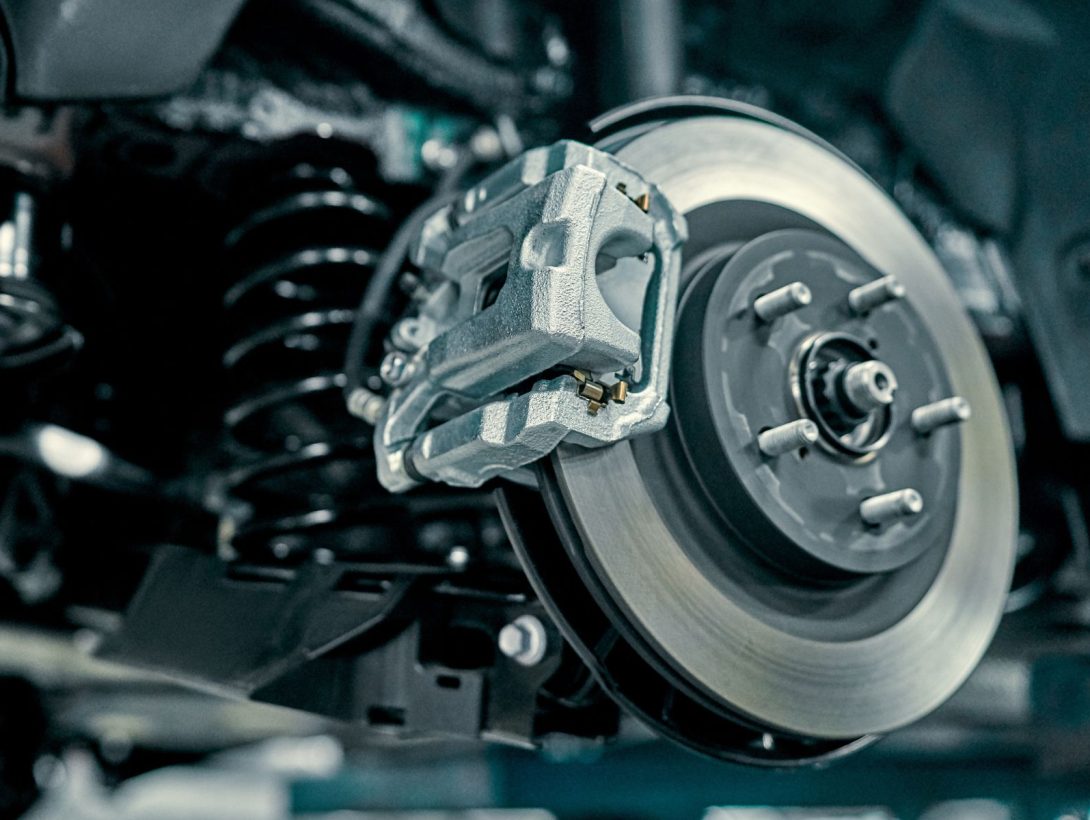 Zinc nickel plated brake disc and caliper assembly for automotive corrosion protection by Plating Tech